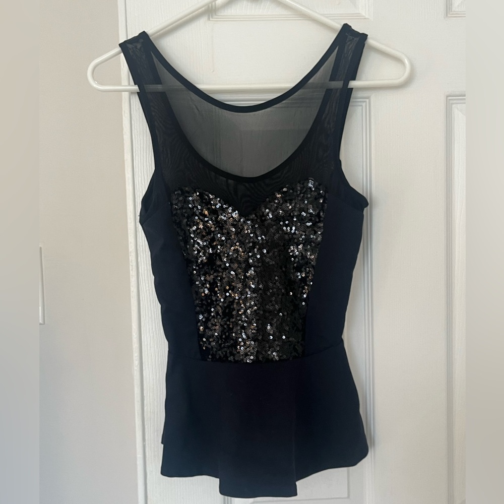 Sequin peplum top